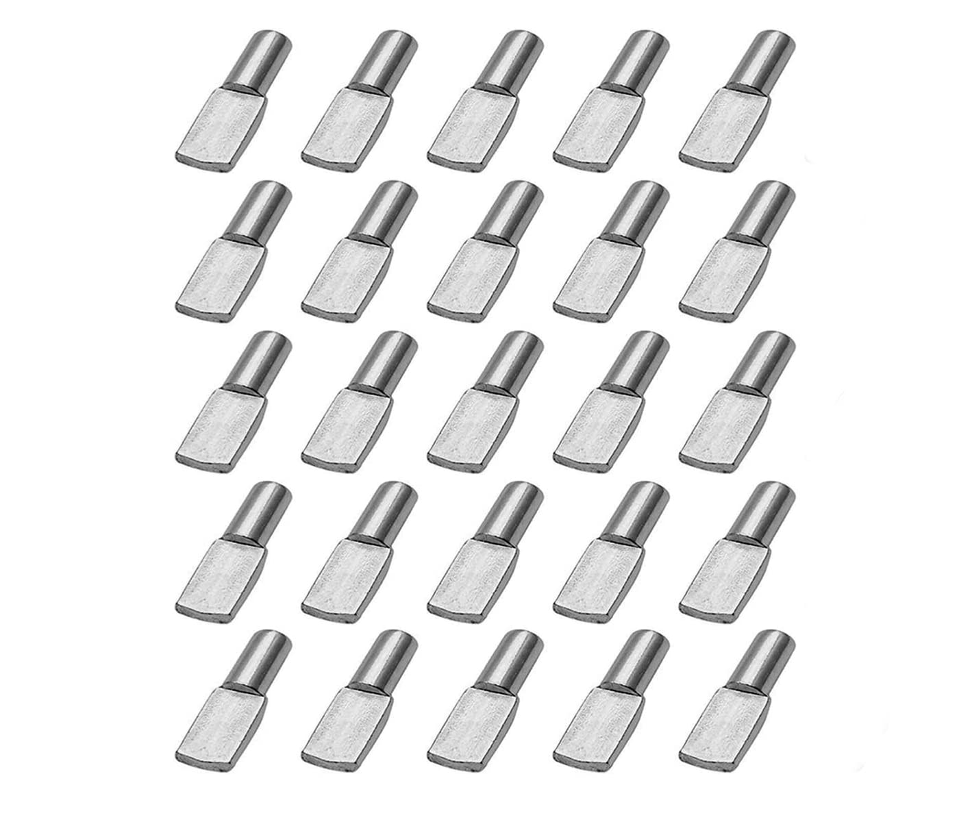 Cleat Shelf, 5 mm Shelf Support Shelf Pins Dowel Shelf Brackets Nickel Plated Metal for Cabinet Office Accessories