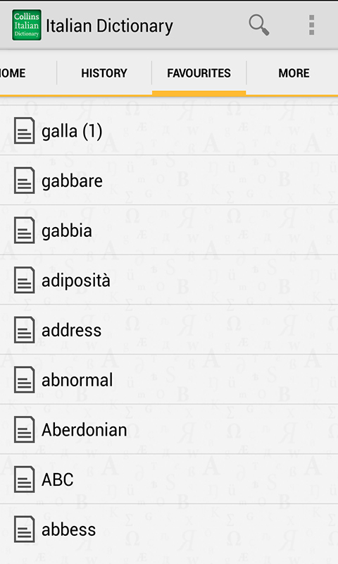 Collins Italian Dictionary