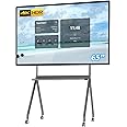 TouchWo 65 inch Touchscreen Monitor Smart Board, 4K Interactive Whiteboard, Android 11 & Windows 10 Pro All-in-One Touchscreen Industrial PC for Office and Classroom