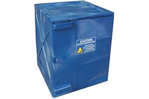 Eagle M04CRA Bench Top Poly Cabinet, 1 Door, 4 gal, Blue