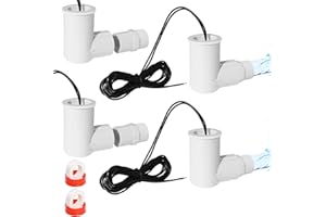 ZEJOOT SS2 AC Float Switch L Shape, Safety Switch ss2 for HVAC Drain Pan Condensate Outlet, 3/4 Inch Condensate Shut Off Sensor AC Float Switch for Condensating Overflow Detection - 4 Pack