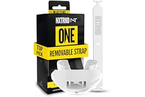 Nxtrnd One Football Mouth Guard, Strap Included, Fits Adult & Youth