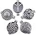 Antique Silver-tone Filigree Living Memory Floating Lockets Diffuser Pendants Necklaces 5pcs