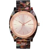 NIXON Time Teller Acetate A327-100m Water Resistant Women's Analog Watch | (37mm Watch Face, 20mm Acetate Band)