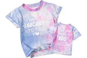 QLIPIN Big Sister Shirt Toddler Promoted to Big Sister Announcement Shirts I'm Going to Be A Big Sister Short Sleeve Tee