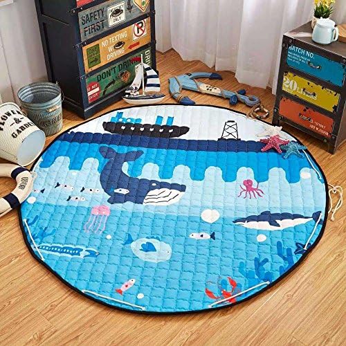 Play Mat & Organizer for Babies Toddlers and Kids (Ocean Life)