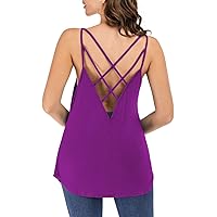 Famulily Criss Cross Open Back Camisoles Women Basic Undershirt