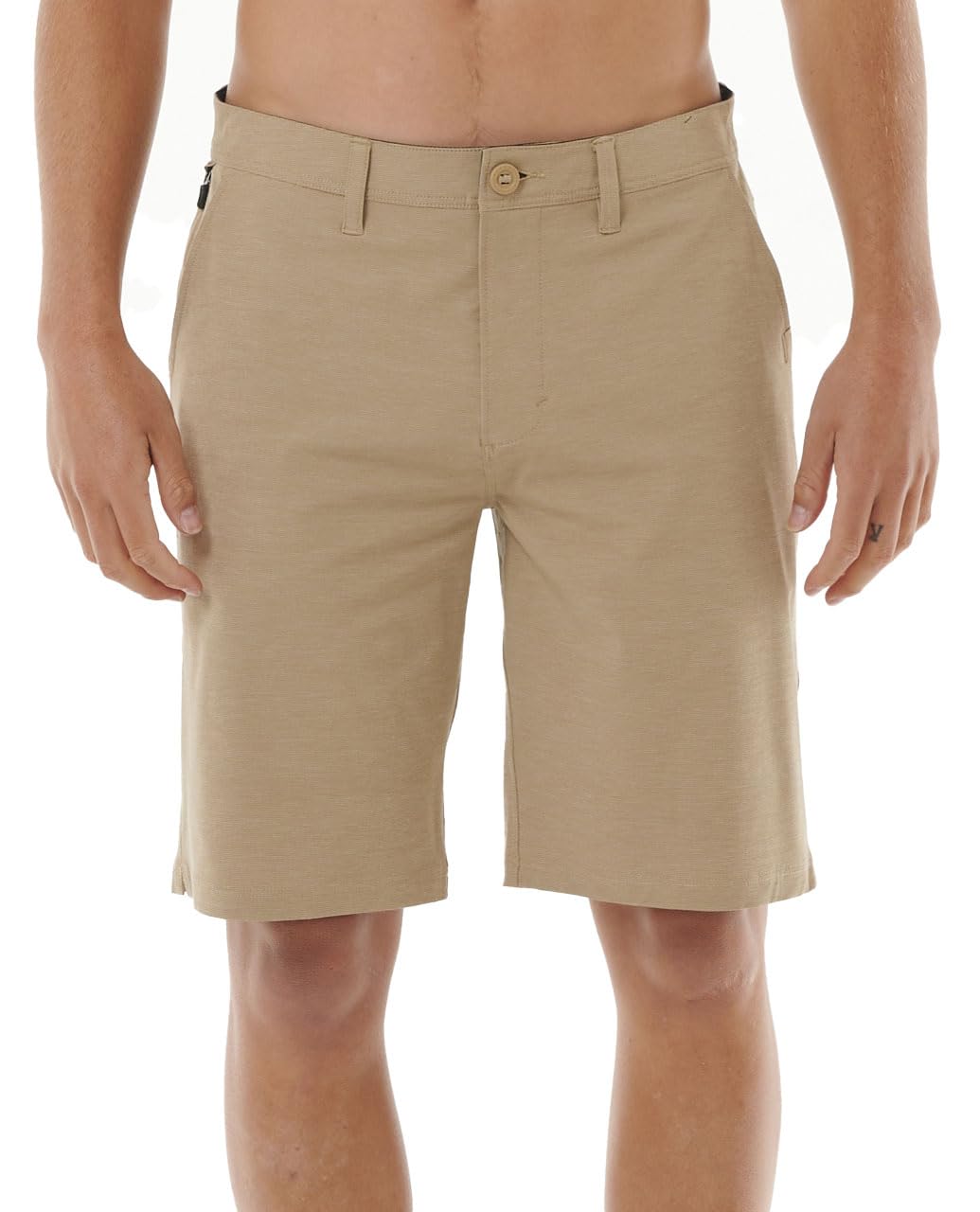 Photo 1 of (missing button) (bagged) Rip Curl Men's Boardwalk Phase 21" Shorts, Khaki size 38