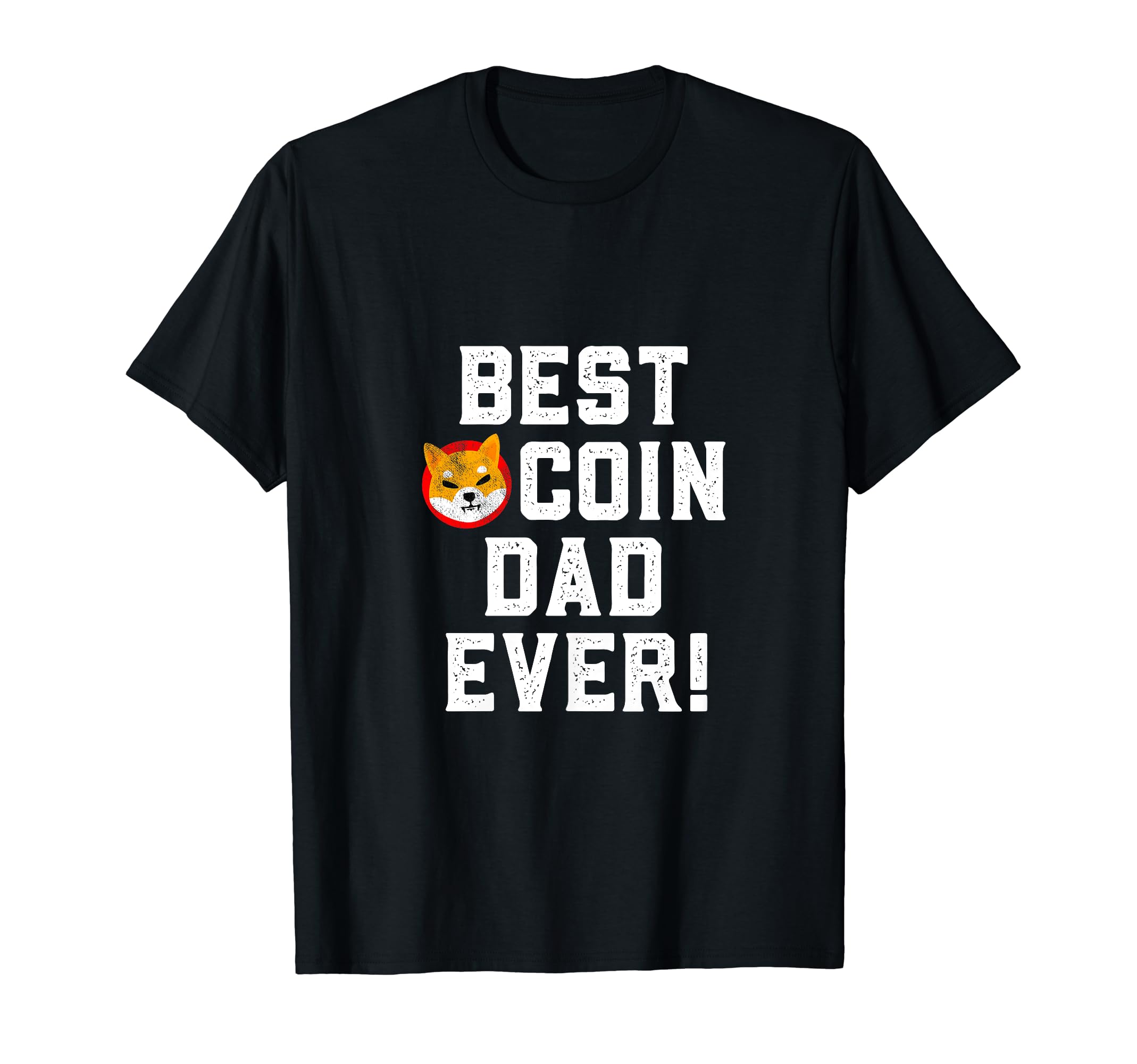 Best Shiba Inu Coin Dad Ever Blockchain Cryptocurrency Humor T-Shirt
