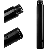 PRIOR FITNESS Pole Extension for 45mm Dance Pole,for Varied Ceiling Heights | Available in 125/150/250/500mm,Fits 45mm Dance Poles; Chrome Plated, Rustproof, No Wobble,Easy Connecting, Accessory Tube