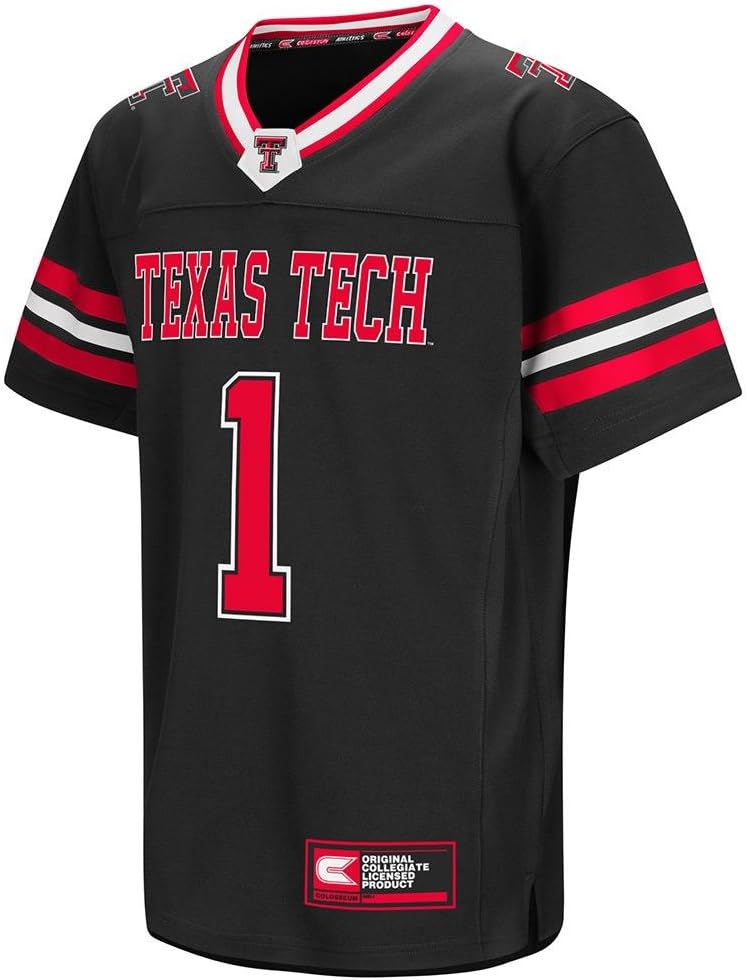 Youth NCAA Texas Tech Red Raiders Football Fashion Jersey (Team Color) Sports