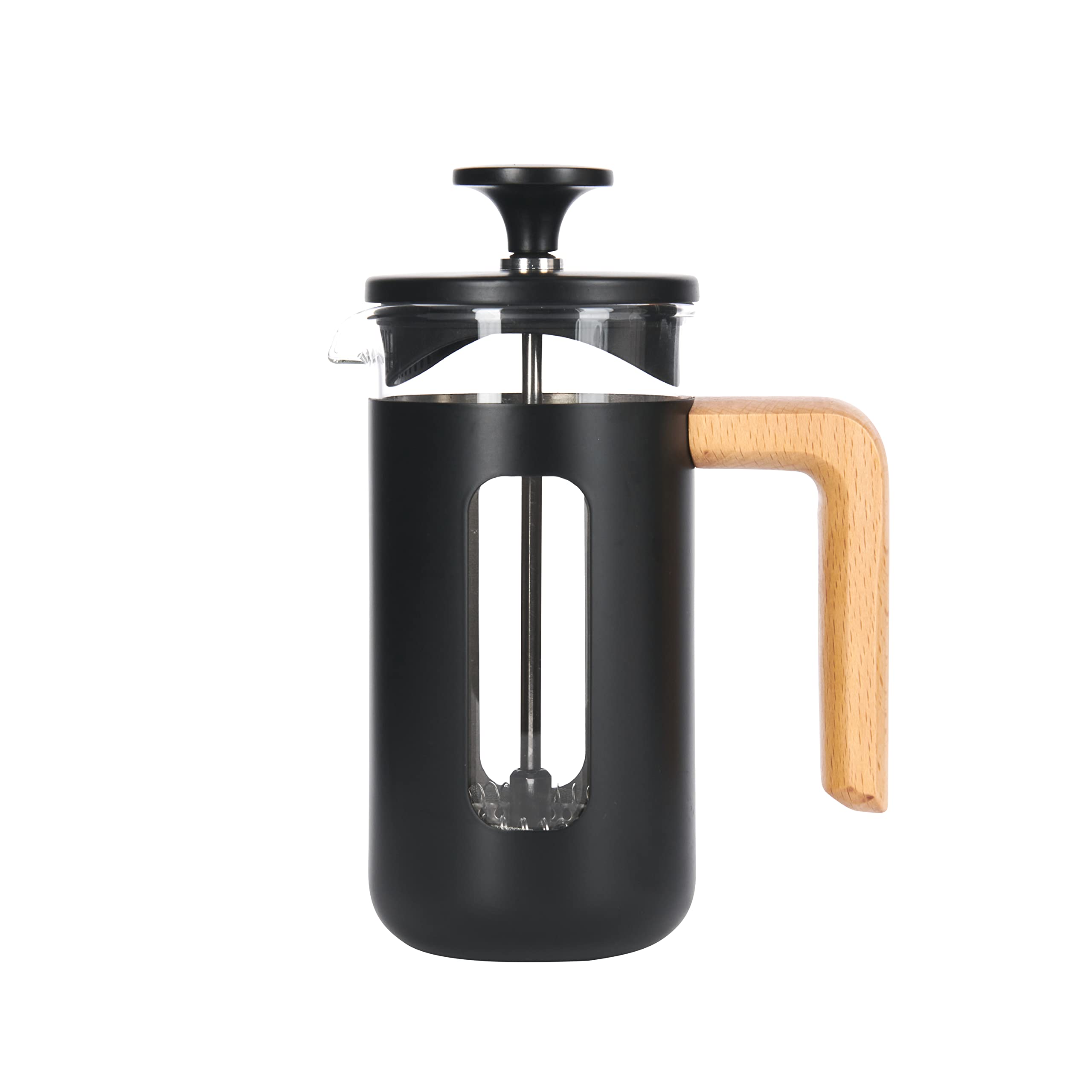 La Cafetière Pisa Stainless Steel Cafetière, Three Cup, Black, Gift Boxed, 35 ml