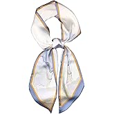 kcctoo 59" Mulberry Silk Like Head Scarf Women's Fashion Square Neck Satin Scarfs for Bag Hair Scarves Gift 59 * 5.9”
