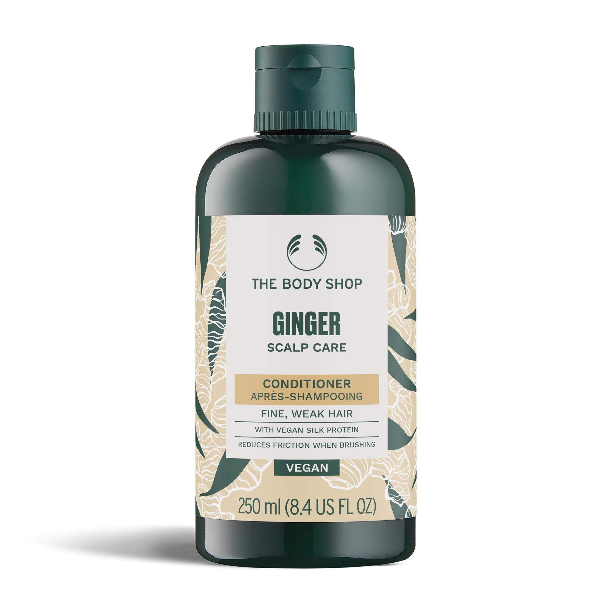 The Body Shop Ginger Scalp Care Conditioner (1x 250ml), Conditioner for Dry, Flaky Scalp, Helps Seal Hair Strands & Reduce Friction, Use After Shampoo, Vegan Haircare