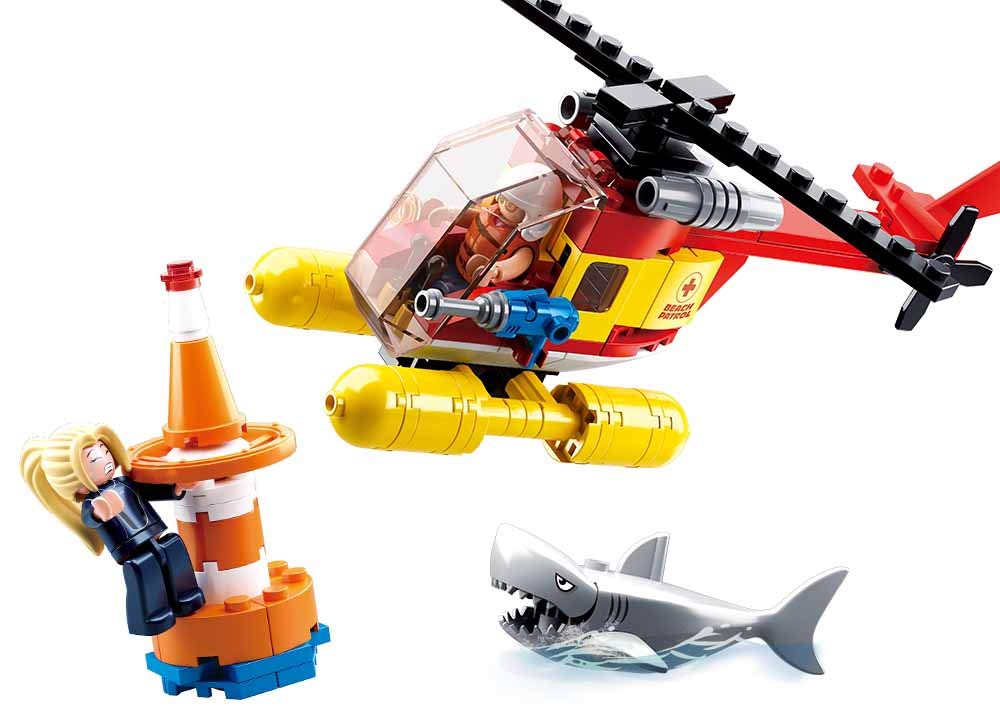 Sluban BEACH RESCUE - Helicopter to the rescue