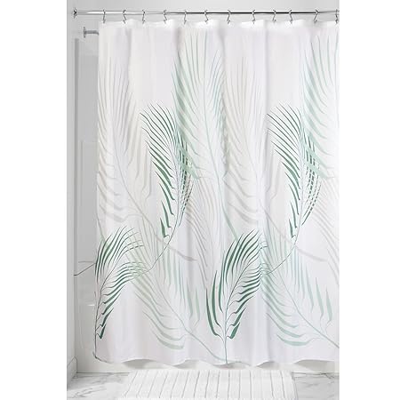 Interdesign Fern Shower Curtain Screen With Fern Leaf Pattern