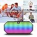 Portable Bluetooth Speaker Wireless Speaker Small Changing MP3 Player LED Light Hands Free Calling Mic 6 Play Hour 1200mAh Battery FM Radio, Micro TF SD Card, USB Input, Dual 3W Audio Driver –Black