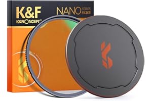 K&F CONCEPT 62mm Black Diffusion Filter 1/8 with Metal Filter Cap, Black Soft Glow Cinematic Effect Filter Optical Glass Wate