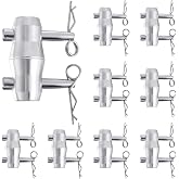 Blulu 8 Pack Double Ended Conical Coupler with Clips Pin Fit F34 F33 Pipe