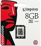 Kingston microSDHC SDC4/8GBSP Class 4 Flash Card Single, Black