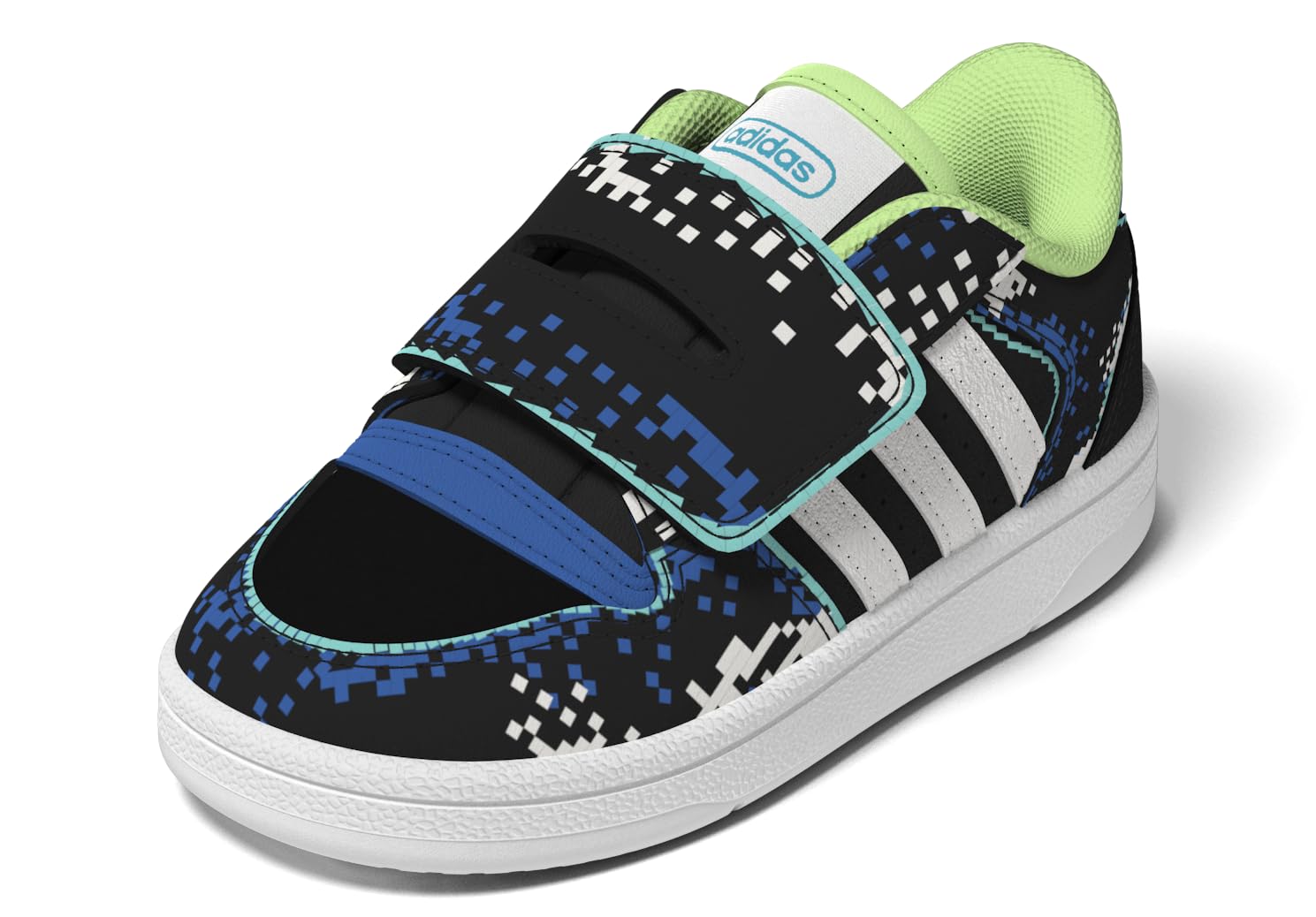 adidas Kids Break Start Sneaker, Black/White/Bright