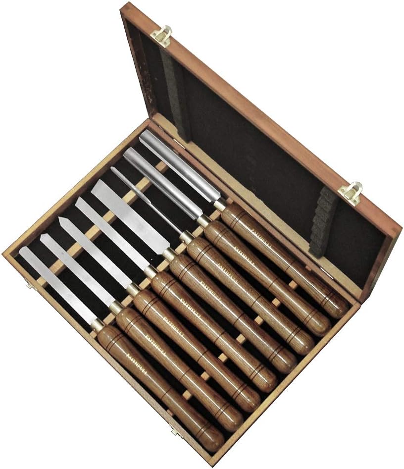 Faithfull - HSS Drehmeißel Holz Set Boxed 8PC - FAIWCTSET8B