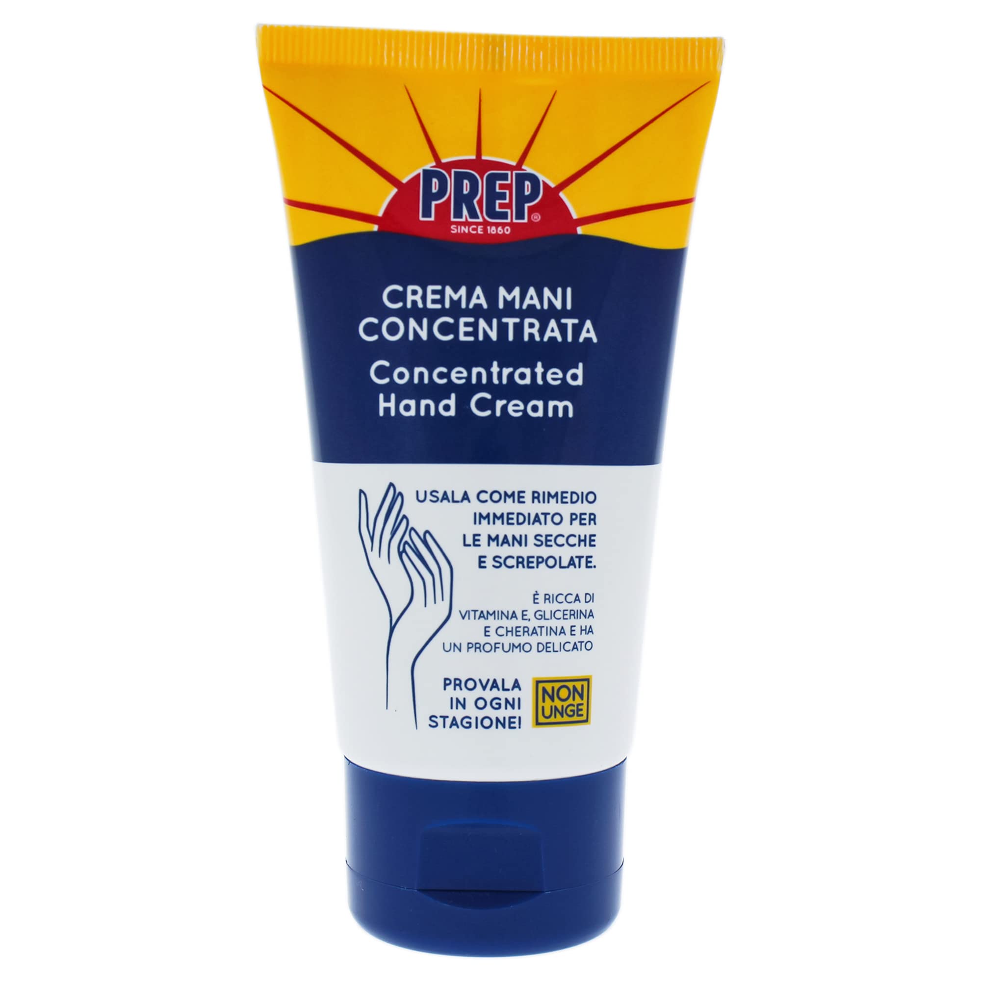 Prep , Concentrated Hand Cream, Intensive Repairing Hand Cream, for Dry Skin, with Vitamin E, Glycerin and Keratin, 75 ml
