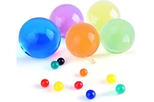 ATLKDLK Rainbow Mix Vase Fillers, Giant Gel Beads for Vases Filler, Colorful Transparent Water Gel Balls for Wedding Centerpieces Home Decoration Plant Container Art Decoration