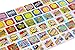 Juvale 1260 Count, 6 Rolls Square Teacher Reward Stickers for Students, Happy Face Stickers, Self-Adhesive Good Job Stickers for Kids, School Supplies, Banners, Binders and Homeworks