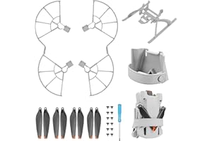 FPVERA Mini 3 Pro Propeller Guard + Propellers + Landing Gear Leg Extensions + Propellers Holder Strap for DJI Mini 3 Pro Accessories