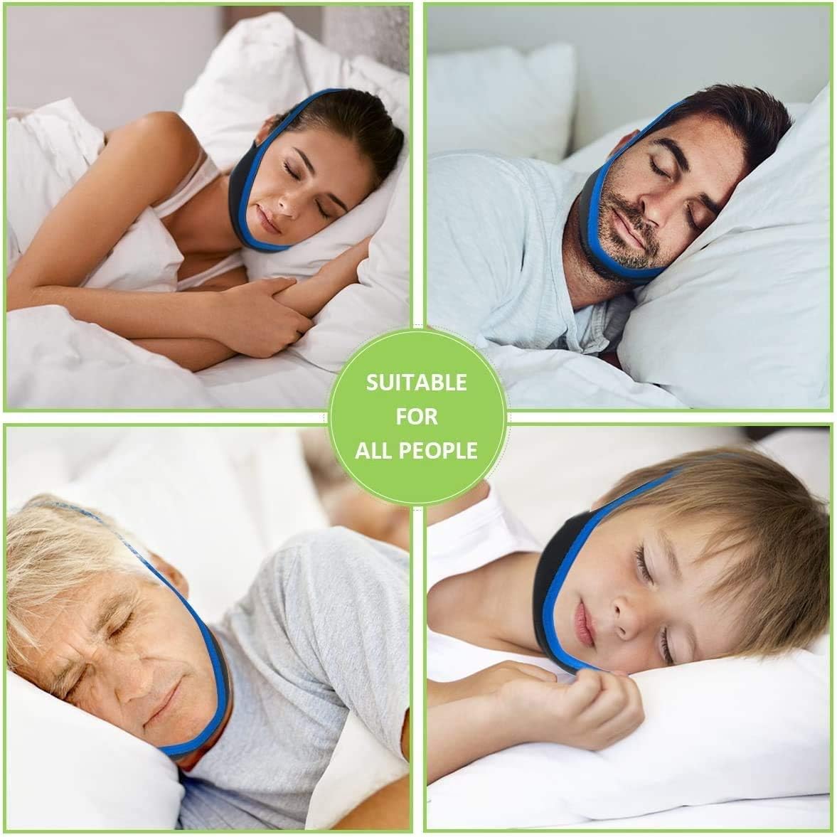 Anti Snoring Chin Straps,Ajustable Stop Snoring Solution Snore Reduction Sleep Aids,Anti Snoring Devices Snore Stopper Chin Straps for Men Women Snoring Sleeping Mouth Breather: Health & Personal Care