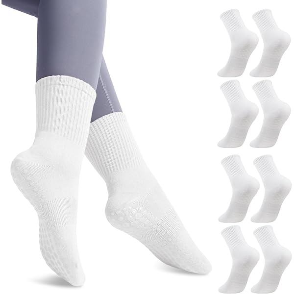 Chaussettes Pilates Semelle Gel Lot De Paires Chaussettes