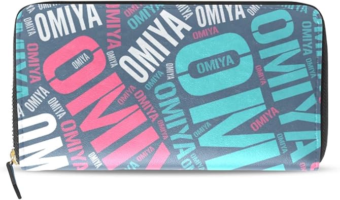 Amazon 財布 長財布 ラウンドファスナー 大宮 ローマ字 人気の 苗字 名字柄 ウォレット 本革 革 レザー カード 大容量 小銭入れ ブランド 人気 メンズ レディース Mekoto 財布