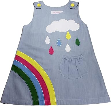 Dek-Chan Playwear Dresses Rainbow Denim 
