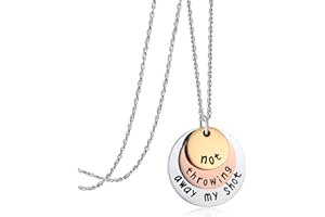 Ukodnus Not Throwing Away My Shot Tri-Layer Necklace for Teen Girls Hamilton Gifts Broadway Musical Inspired Jewelry (Necklace)