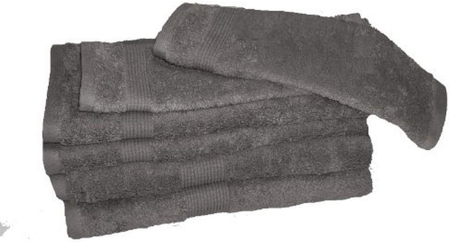 Revere Mills Air Lite Elite Zero Twist Cotton Towel Set, 6-Piece, Storm Gray
