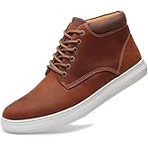 Arkbird Casual Sneaker Shoes, Lace-up Leather Chukka Boots for Men