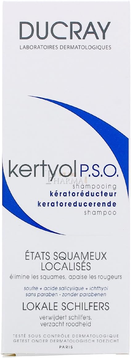 Ducray Kertyol PSO Anti-dandruff Shampoo for Dander 200 ml, 200 ml (Pack of 1)