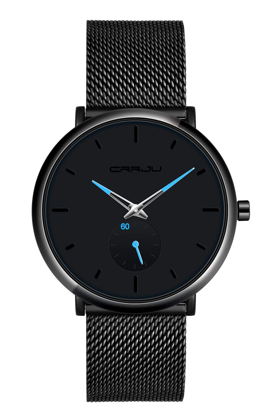 MicLee Men's Wrist Watches, Men's Boy's Quartz Watch, Business Watch, Student Casual Watch, Alloy Stainless Steel Watch, Mineral Glass dial Window, Stainless Steel mesh Band