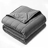 XJIPL Weighted Blanket for Adults, Grey Cooling Heavy Blanket for Sleeping Perfect for 190-210 lbs, Queen Size Breathable Blanket with Premium Glass Bead, Machine Washable (60" x 80" 20lbs)