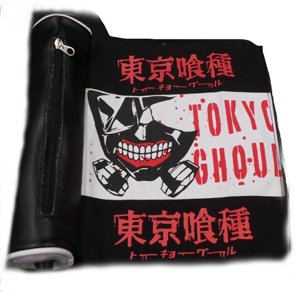Touirch Anime Tokyo Ghoul Kaneki Ken Stationery Bag Pencil Case Makeup Bags (D)