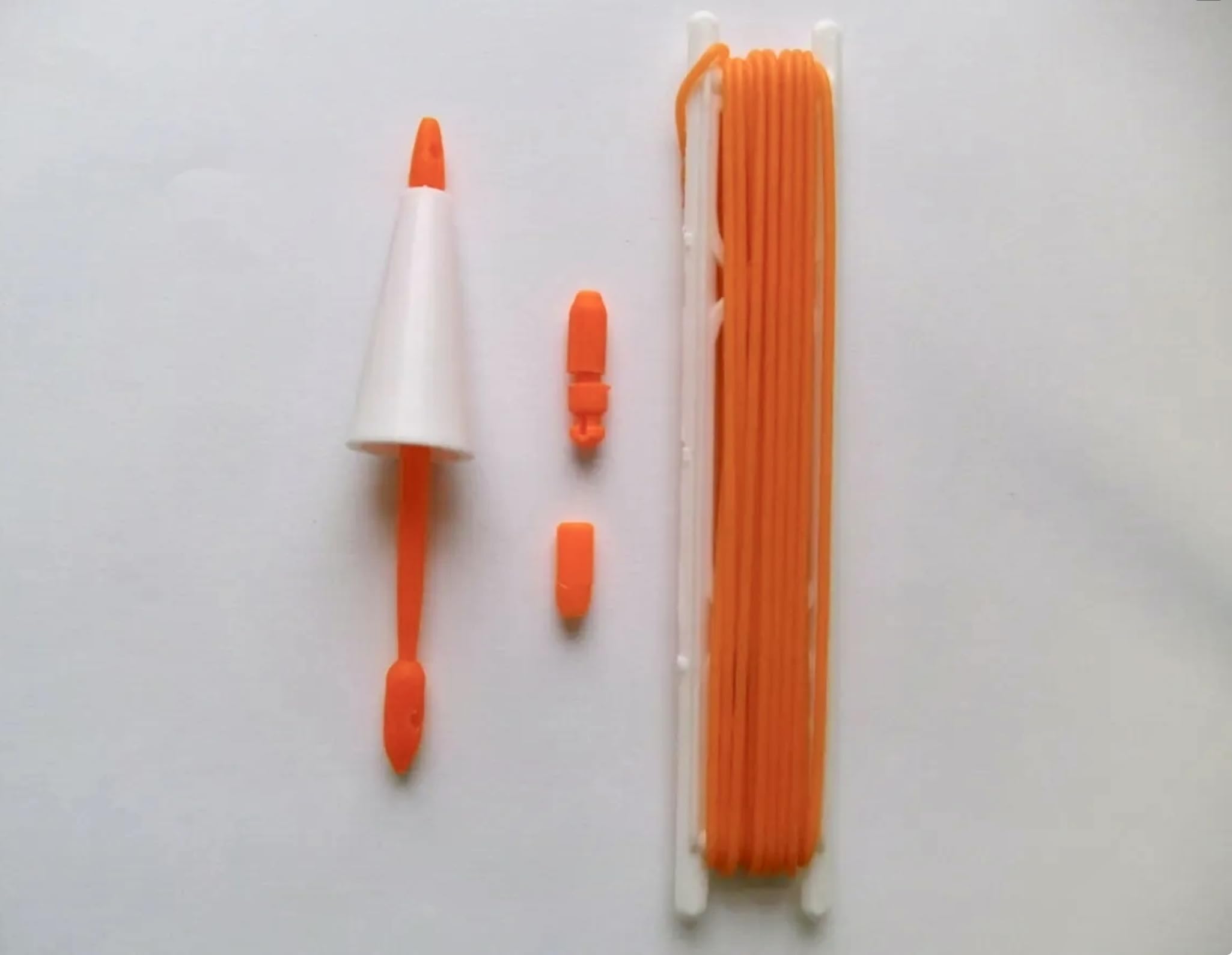 All Round Purpose Pole Elastication Kit Size 8-12 Orange elastic