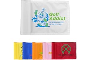 Custom Golf Flag Personalized - Double Sided Pin Flag for Practice Green, Backyard with Your Logo, Photo or Text, Golf Gift &