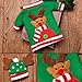 Boao 6 Sets Christmas Wine Bottle Cover and Hats Decoration Handmade Ugly Sweater Knit Wine Bottle Dress Santa Reindeer Snowman for Christmas Holiday Party Decorations