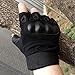 KevenAnna Free Soldier Men's Hard Knuckle Half Finger Military Gear Outdoor Tactical Gloves, Medium, Black