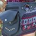 Black Leather Travel Belt, Fanny Pack with Gold Studs and Metal Grommets, for Men & Women, One Size Fits All, Perfect for Burning Man Festivals, and More