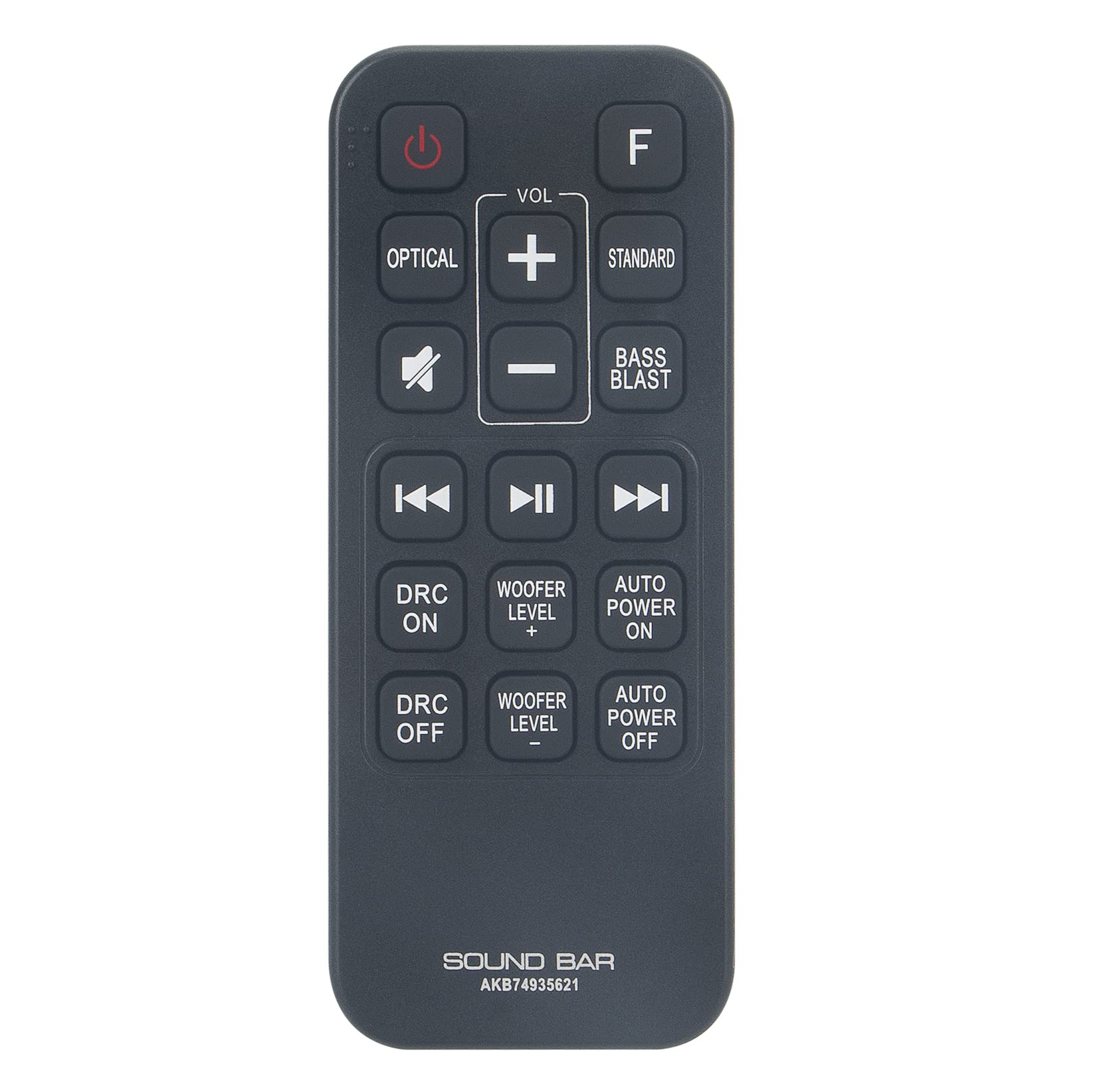 AULCMEET AKB74935621 sub COV33552424 Replacement Remote Control Compatible with LG Wireless Soundbar Home Audio System SJ2 SJ2.AEUSLLK SJ2.DEUSLLK