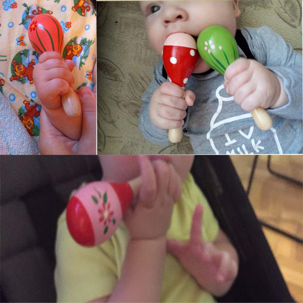 Alianzagestion Com 12 Pcs En Bois Maracas Ensemble Pour Enfants Bebe Adulte Party Favors Colore Mini Maracas Noisemaker Pour Fiesta Classe Salle De Musique Percussion Instrument Instruments De Percussion A Main Batteries Et