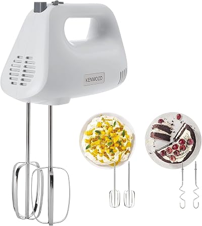 Kenwood Hand Mixer Electric Whisk 5 Speeds 450W HMP30.A0WH White