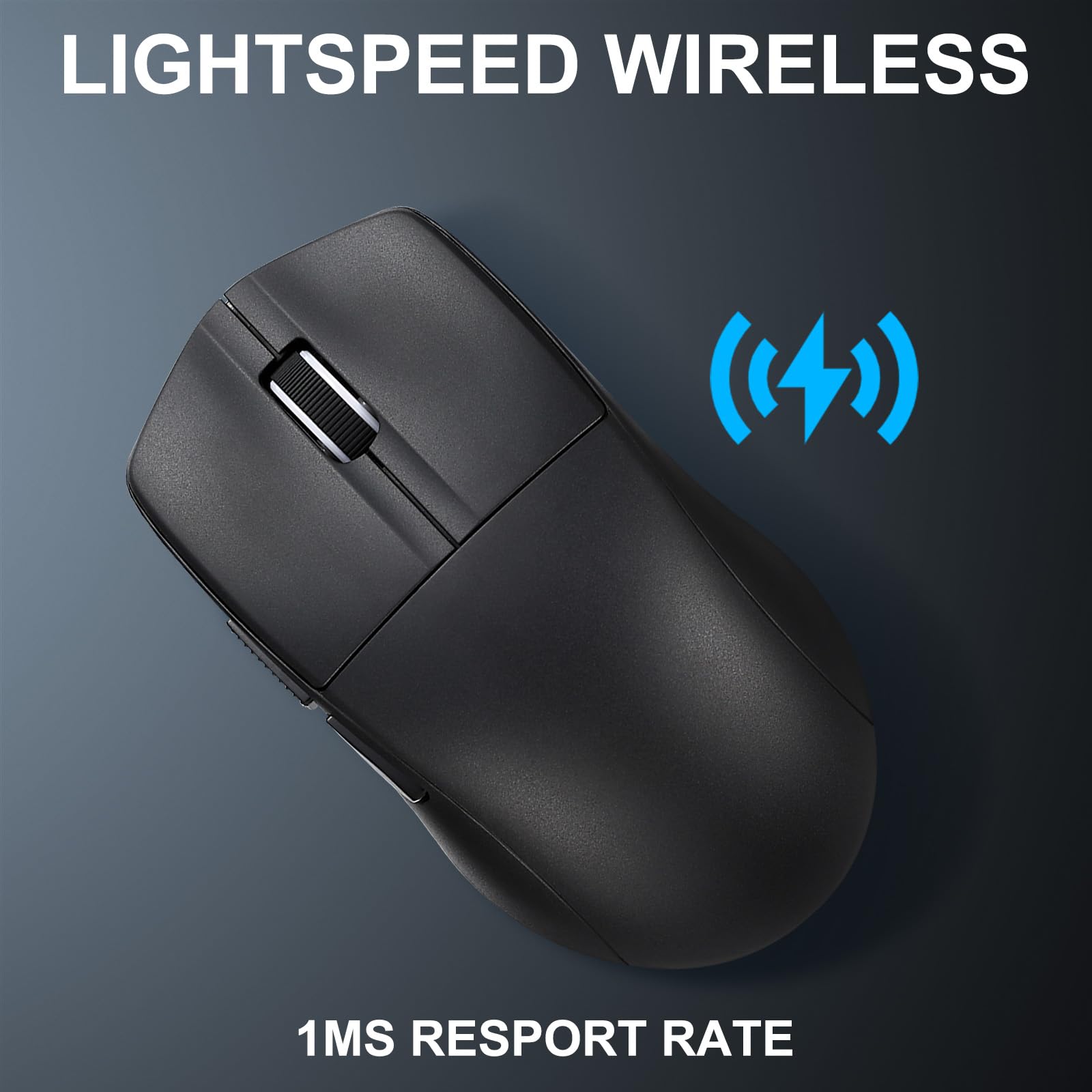 HUO JI E-YOOSO Wireless Gaming Mouse, 49g Superlight, Bluetooth 5.1/2.4G/Wired, 26,000 DPI, 5 Programmable Buttons, 150 Hr Rechargeable Battery, Software Support for PC, Mac, Black